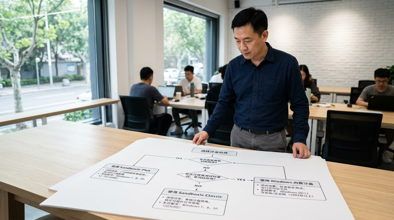 沙盒下载三条路线选择决策树对比图