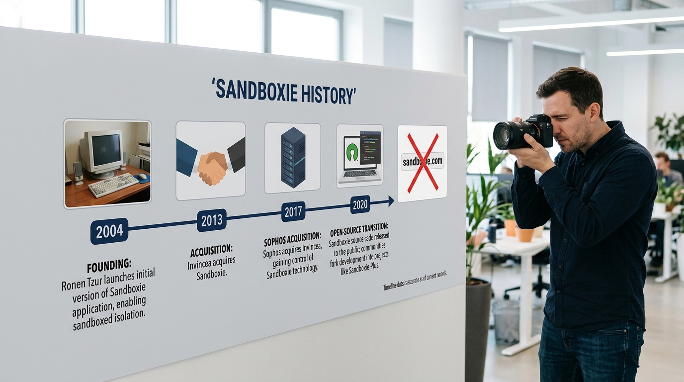 沙盒官网 Sandboxie 从闭源到开源历史时间线