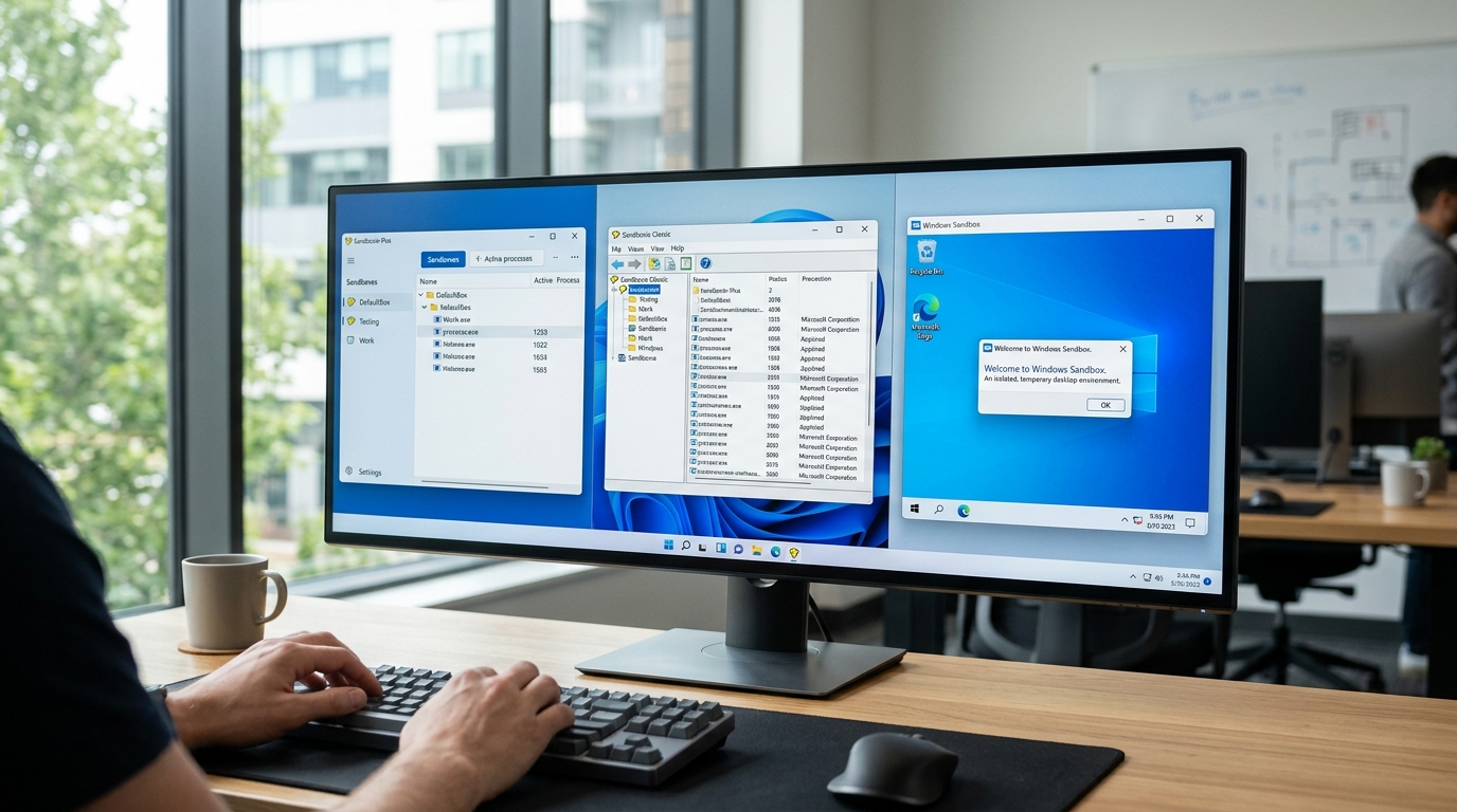沙盒下载工具对比:Sandboxie-Plus与Windows Sandbox